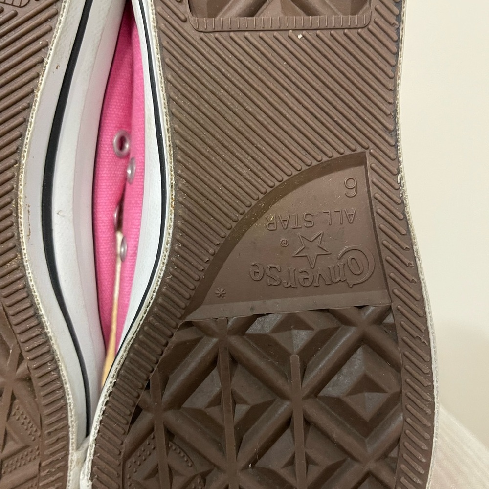 Converse All Star Pink Low Top US Size Women’s 8 Men’s 6 Sneaker Shoes - Picture 10 of 13